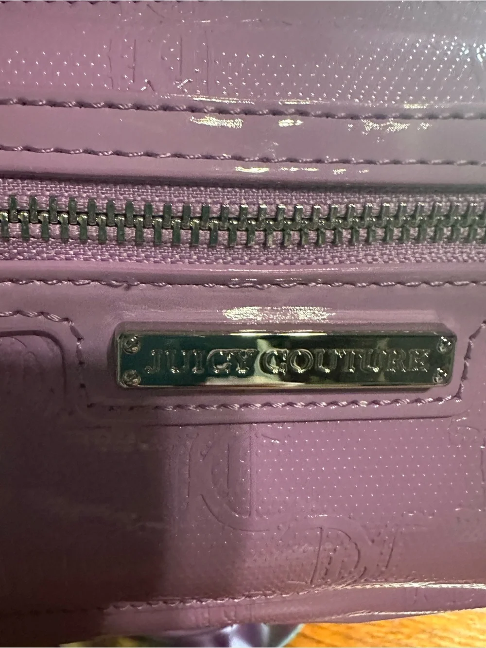 Juicy Couture Patent Purple Mini Backpack with Coin Pouch